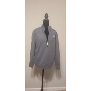 Vineyard Vines By Shep & Ian Mens Gray 1/4 Zip Pullover Fleece Sweater Sz Small